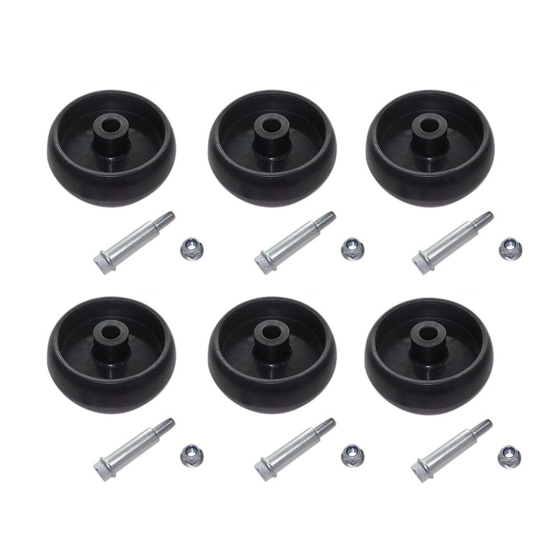 (6) Deck Wheel Kit GX10168 Fits John Deere Riding Mowers L100 Series G100 Series
