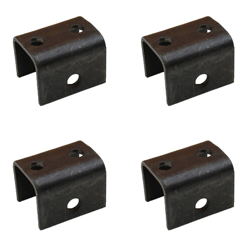Four Front/Rear Hangers for Double-Eye Springs 2-3/8 x 3 x 1-7/8 x 9/16