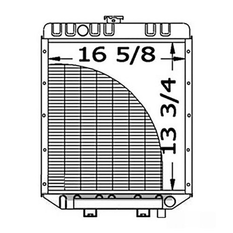 A173836 Radiator Fits Case IH 1818 1825 Skidsteer Loader