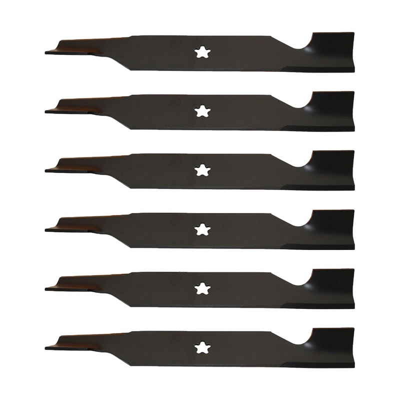 Set of 6 High Lift Blades Fits Craftsman 187254 187256 532187254 532187256