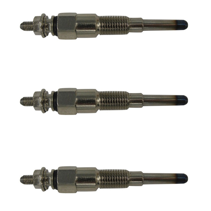 3 8mm 8 mm THREAD GLOW PLUGS Fits Kubota TRACTOR SKID STEER ENGINE ENGINES