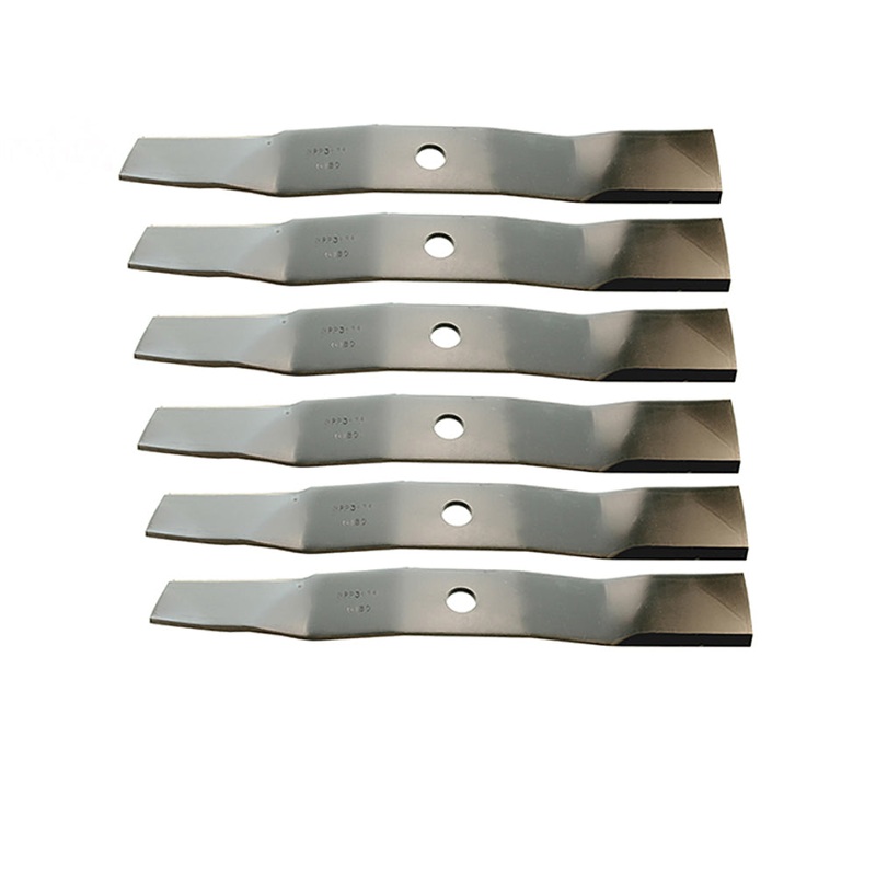 6 Medium-Lift Blades Fits John Deere M136195 TCU30316 M653 M655 M657 F620 737