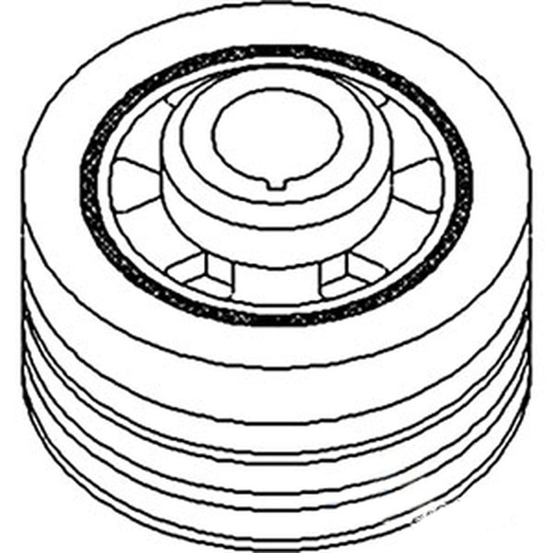 Crankshaft Dampener Pulley Fits Allis Chalmers 7000 7010 7020 8010 74009848