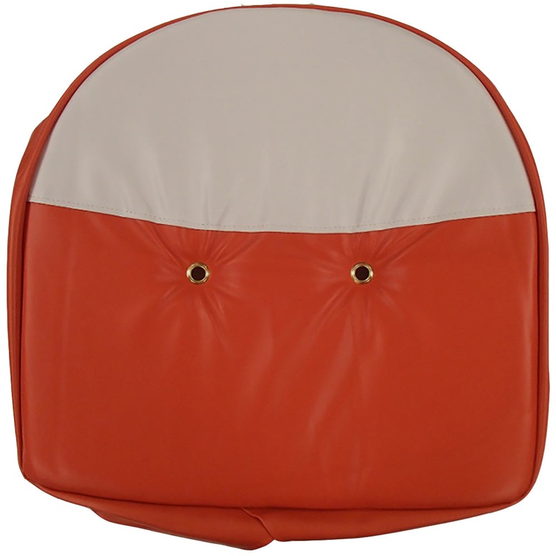 T295OW Pan Seat Cushion Orange and White fits Multiple Tractor Brands Universal