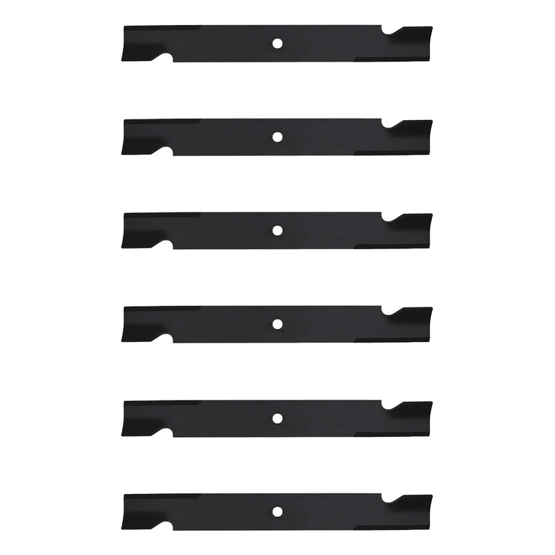 6pk Hustler Zero Turn Mower Blades – 60- Super Z X-One – Side Discharge
