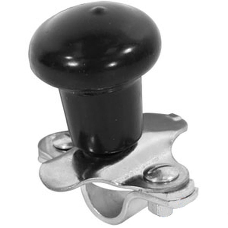 WSV124B Universal Farm & Lawn Tractor Black Vinyl Steering Wheel Spinner