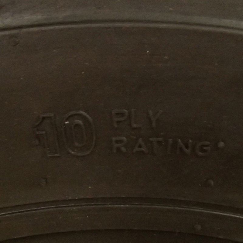 10 Ply 10×16.5 Heavy Duty Skid Steer Tire w/Rim Guard