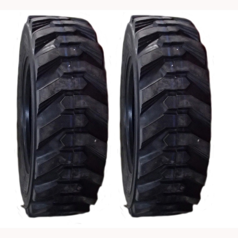(2) Skid Steer Tires Fits Bobcat & others 10-16.5 10X16.5 10 PLY