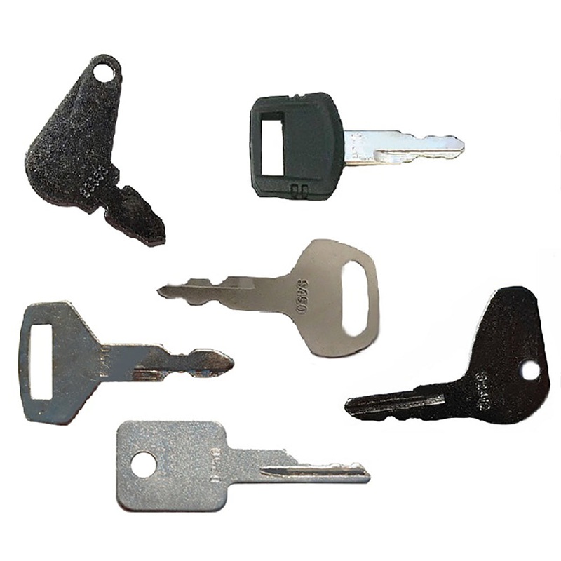 6 Pc. Heavy Equipment Key Set Fits Hitachi Replaces 4286465