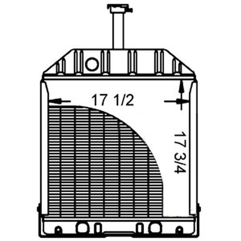D8NN8005AA Radiator Fits Ford/New Holland Models 550 555B 555A 555