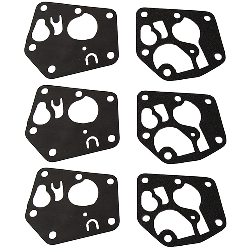 Qty 3: Diaphragm & Gasket Set Fits Oregon Replaces 49-007