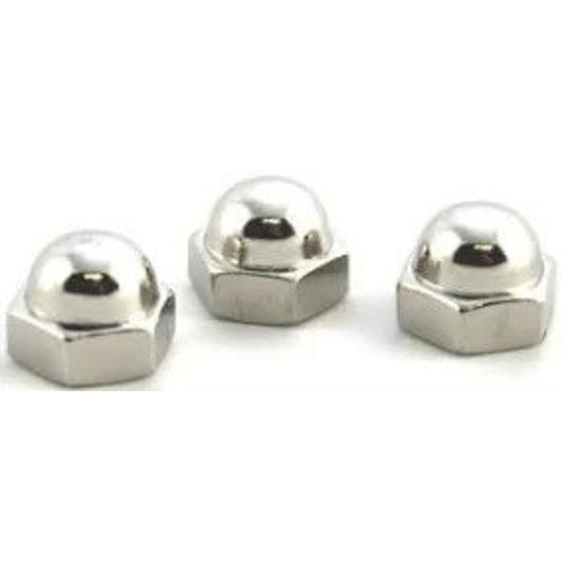 National Equipment 400189 Nut, Acorn, 3/8-16, Nickel Plated