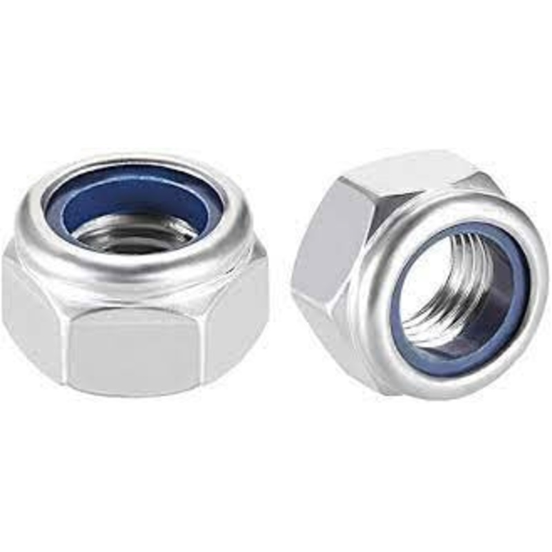 National Equipment 73008 Nut, Hex, Nylon Insert, 1/4-20