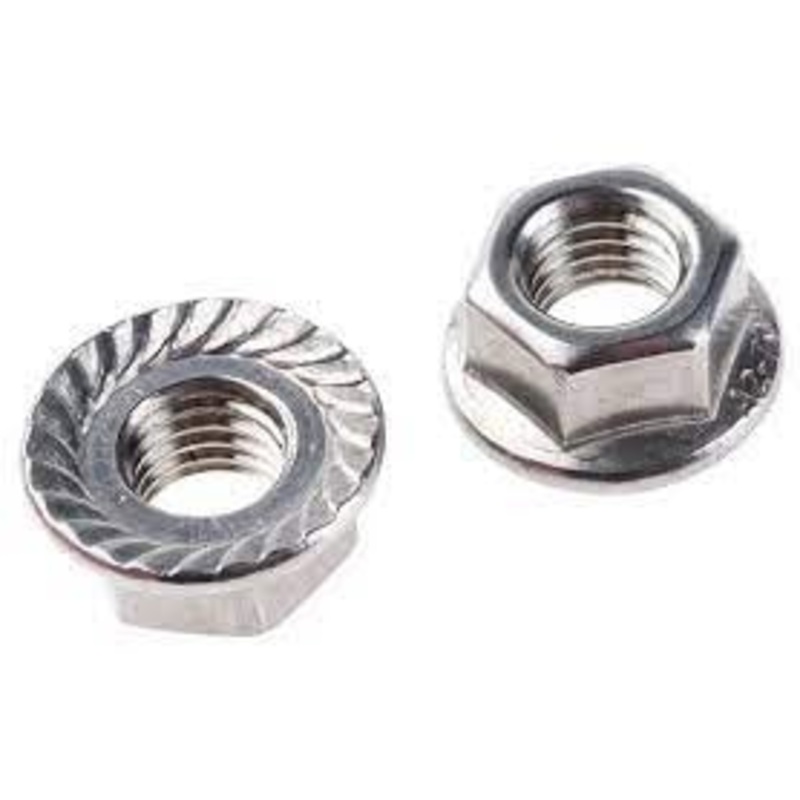 National Equipment 73211 Nut, Flange, Serrated, 3/8-16
