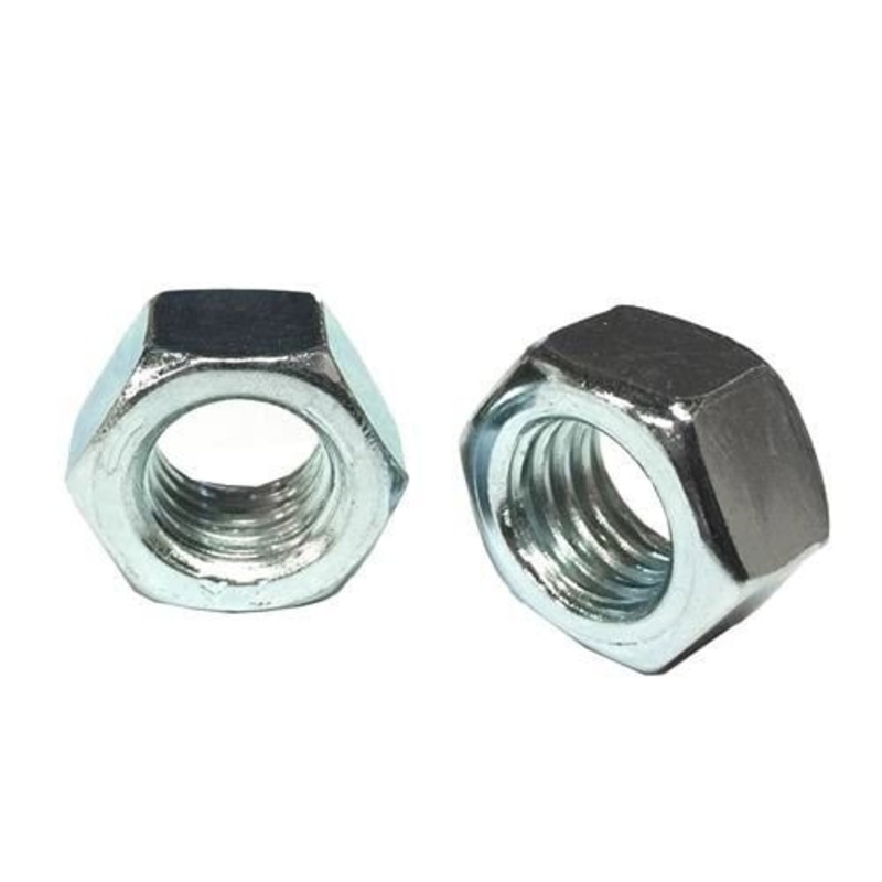 National Equipment 73356 Nut, Hex, 5/16-18, Clear Zinc