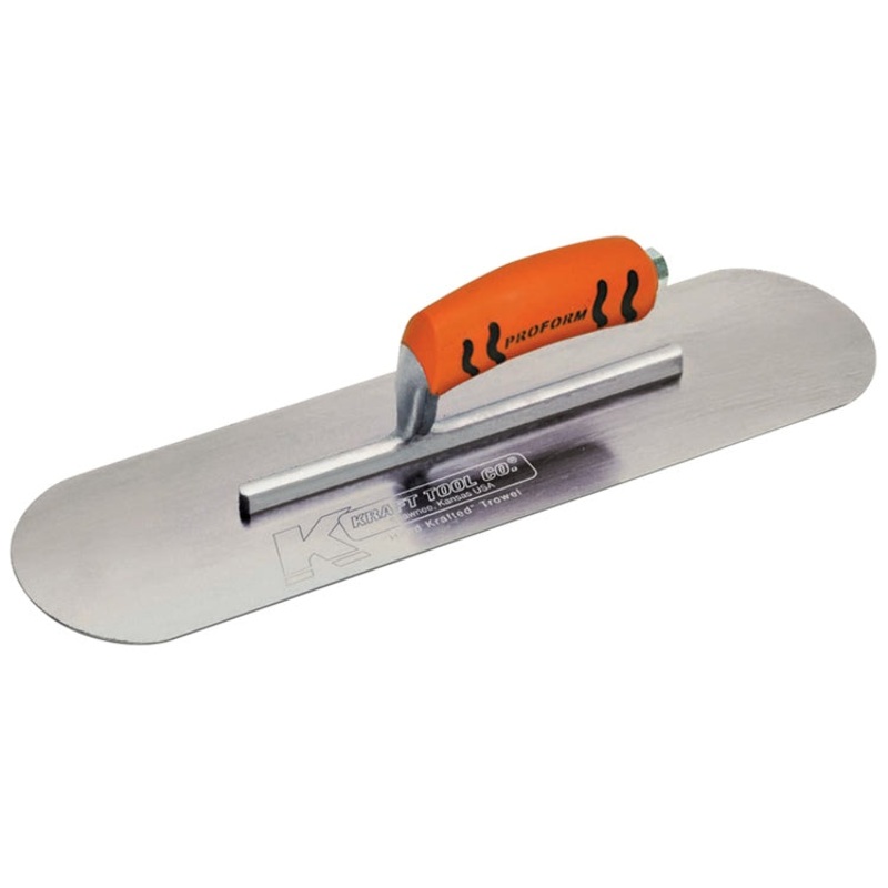 KRAFT 24×4 Carbon Steel Pool Trowel w/ProForm Handle