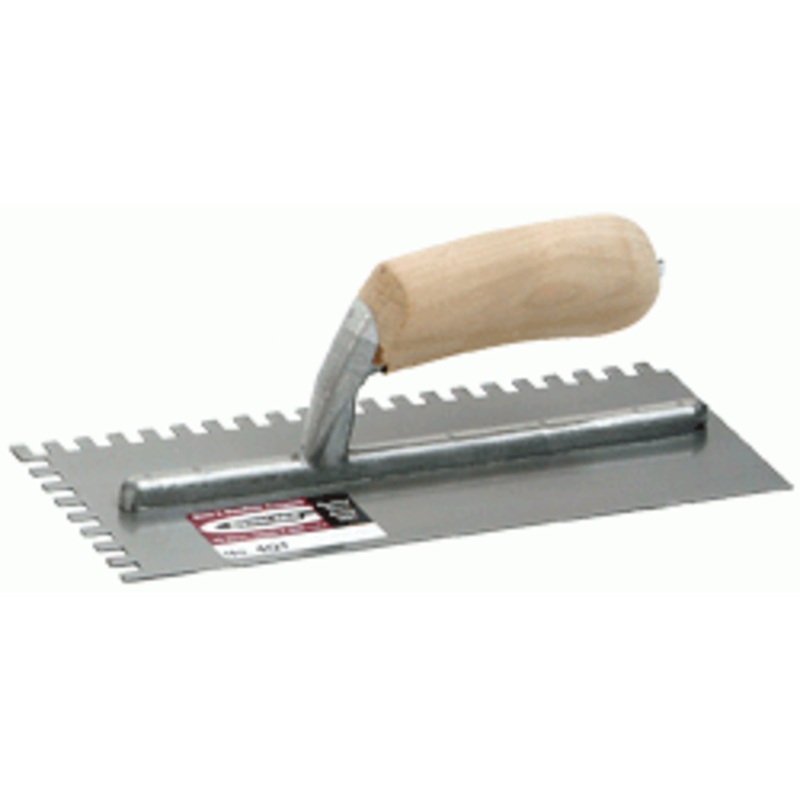 Gundlach No. 4 10-1/2 Professional Trowel – Multiple Notches/Sizes