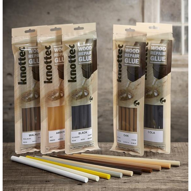 Knottec Wood Repair Glue|KT-7713-AMB Amber|KT-7713-BEE Beech|KT-7713-BEI Beige|KT-7713-BLA Black|KT-7713-COL Cola|KT-7713-CRE Cream|KT-7713-GRE Grey|KT-7713-IVO Ivory|KT-7713-LAR Larch|KT-7713-MAH Mahogany|KT-7713-OAK Oak|KT-7713-PIN Pine|KT-7713-WAL Waln