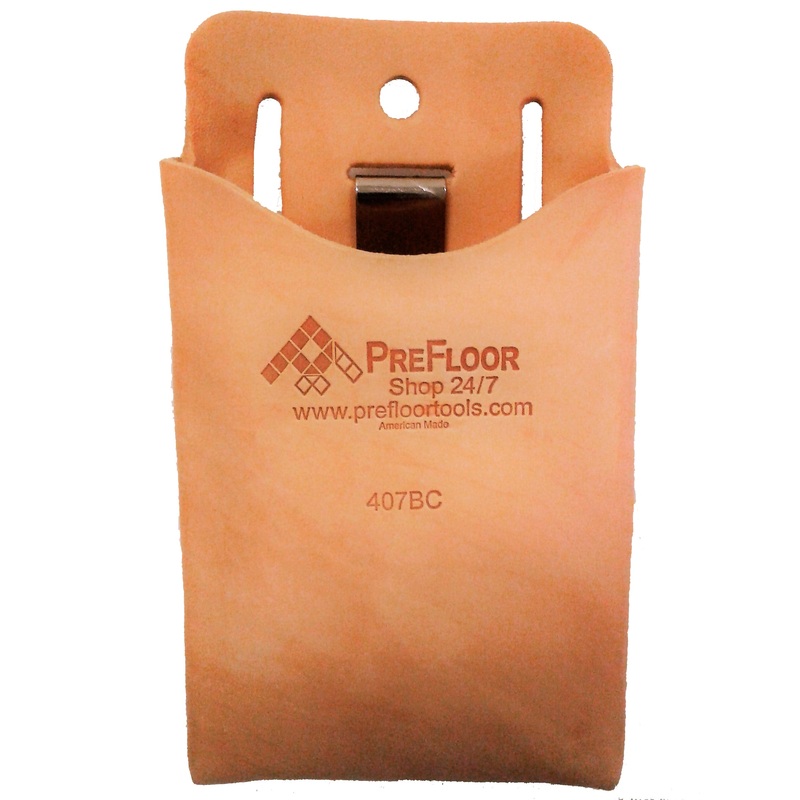 Prefloor 407-BC Leather Tool Pouch with Belt Clip – American Made
