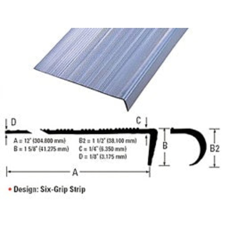 Mannington Commercial 250 Vinyl Stair Tread (3.5′ lengths, 17.5 linear feet per carton)