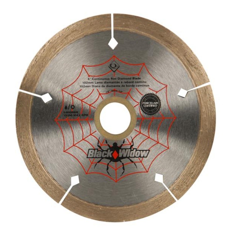 QEP 6-4008BW 4 Black Widow Diamond Blade for Ceramic And Porcelain