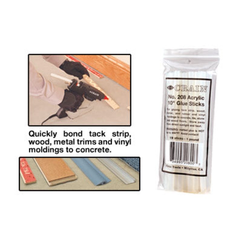 Crain Tools No. 208 Acrylic 10 Glue Sticks (19 pack)