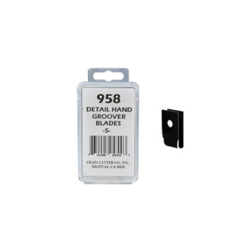 Crain Tools No. 958 3.5mm Detail Groover U-Blades (5)