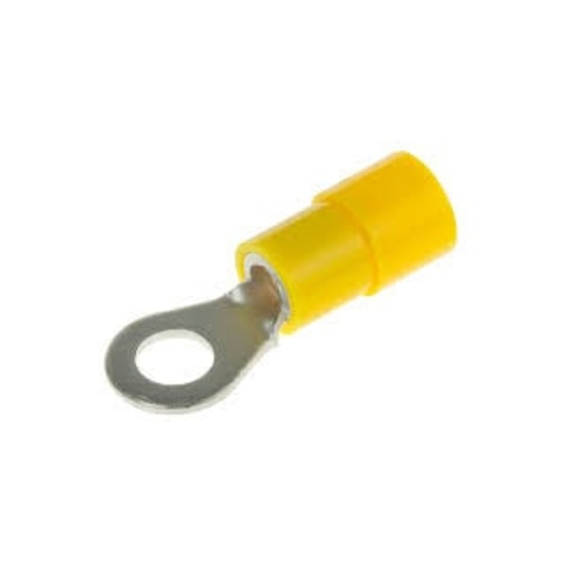 National Equipment 72768 Terminal, Ring, Yellow Nylon, #10, 10-12AWG