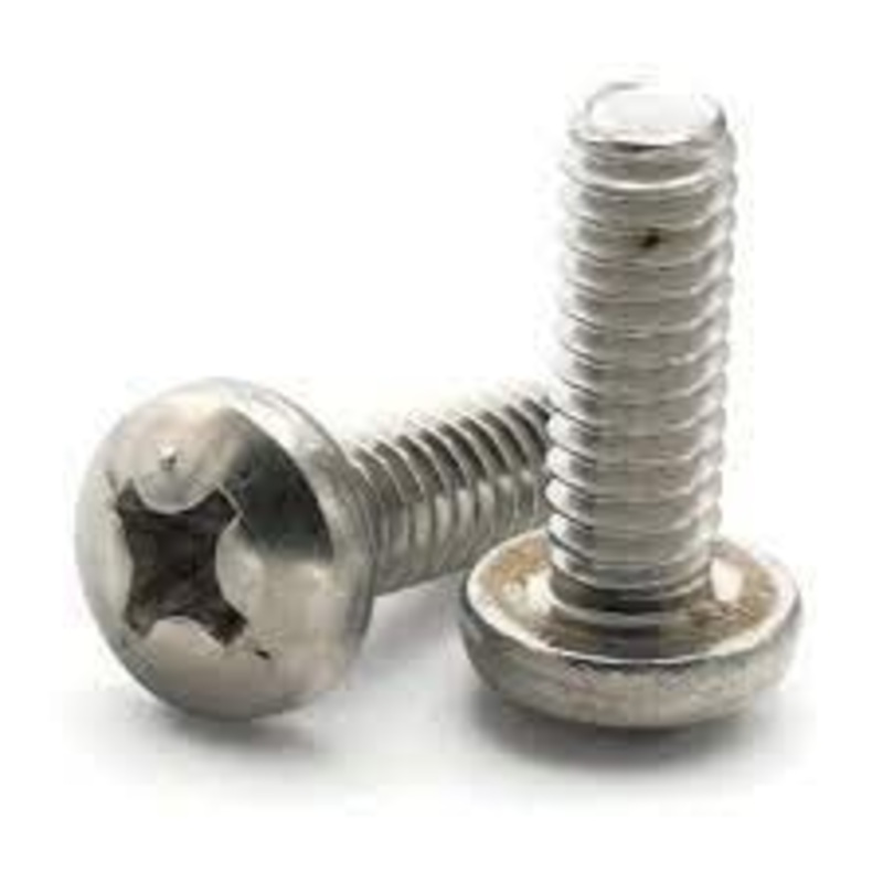 National Equipment 74510 Screw, Phillips Pan Head, 6-32 x 3/8, Thread Rolling