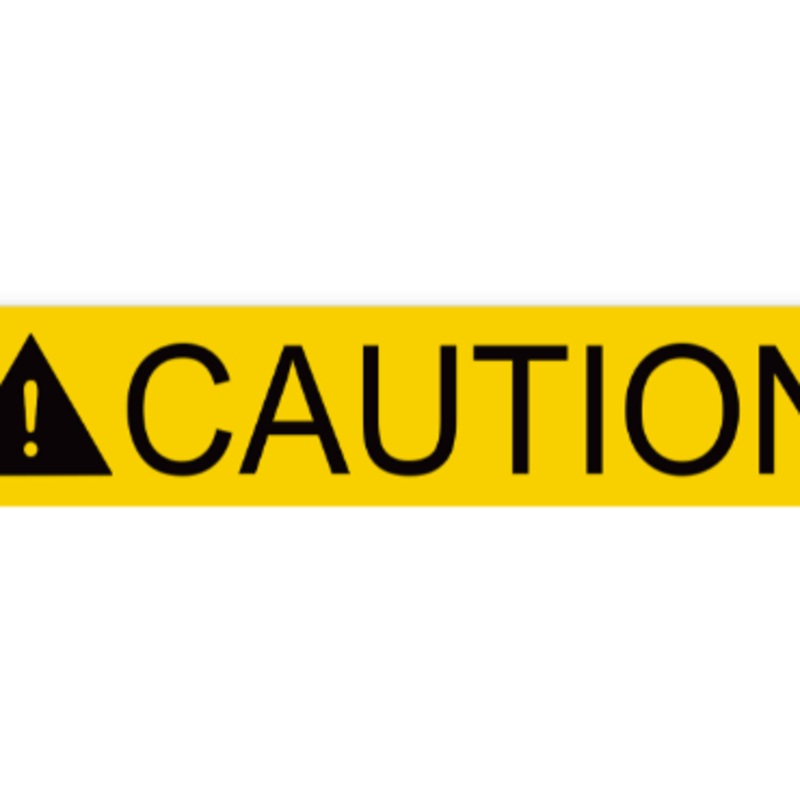 National Equipment L01 Caution Label