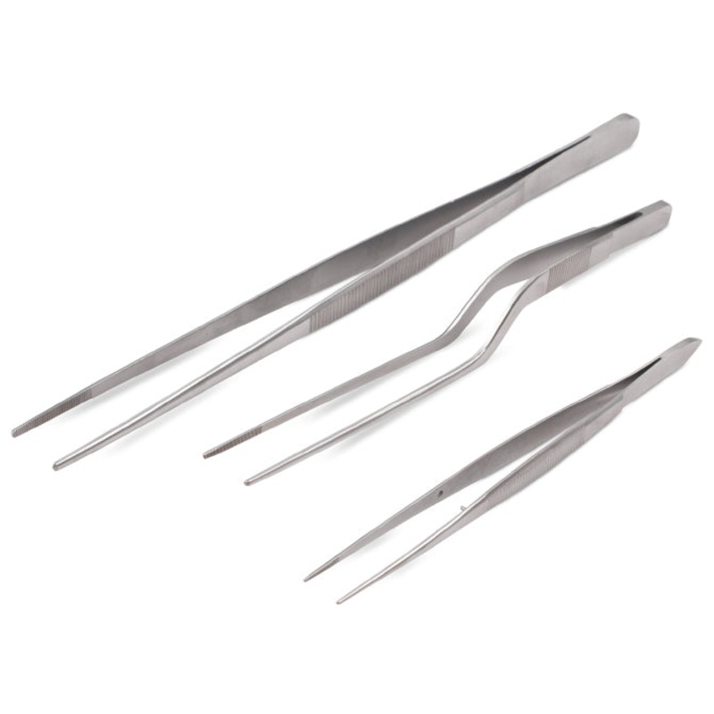 3 Piece Plating Tweezer Set