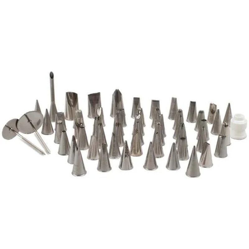 Metal Pastry Tip Set – 55 Piece