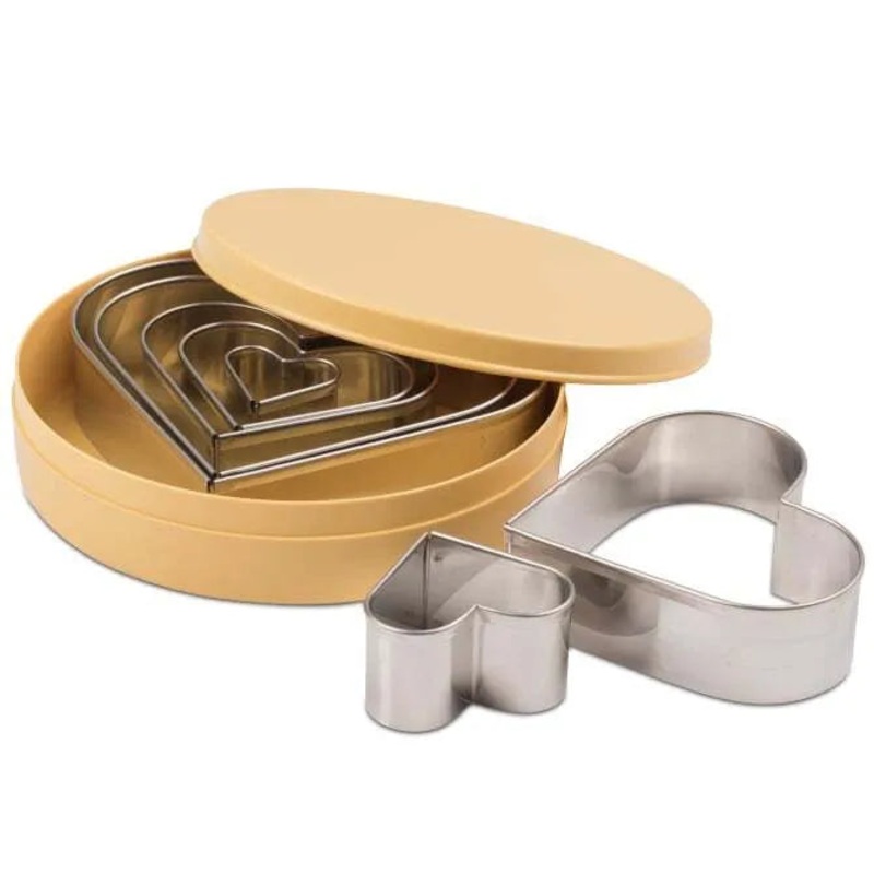 Plain Heart Cutter Set – 7 pcs
