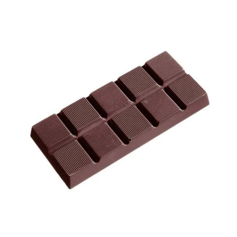 Poly Chocolate Bar Mold Textured Square 5 Forms