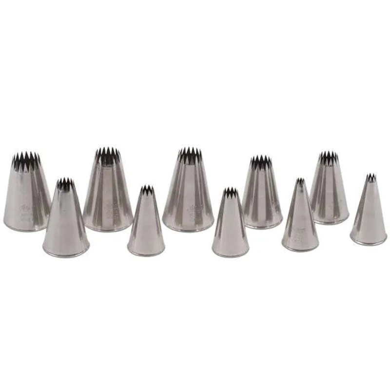 Set Of 10  French Style Pastry Tips