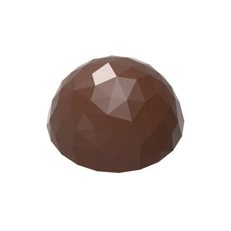 Poly Chocolate Mold Faceted Half Sphere 24 Forms