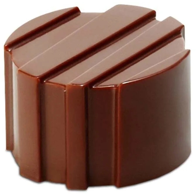 Ridged Cylinders Chocolate Mold