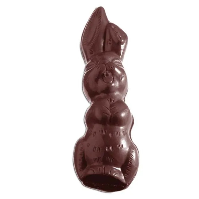 Small Big Eared Rabbit Chocolate Mold, 16 Forms