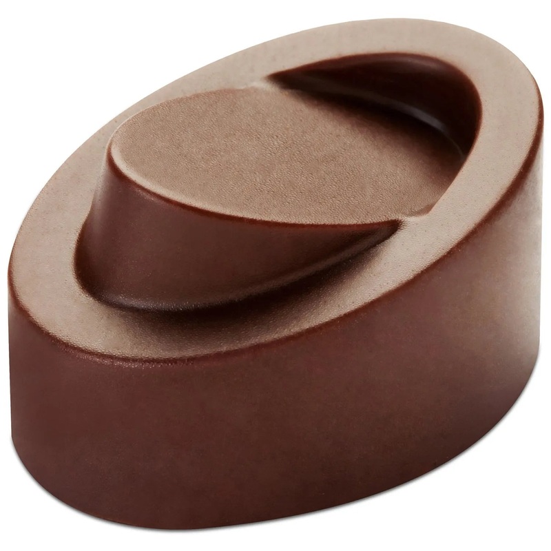 Tilted Oval Chocolate Mold
