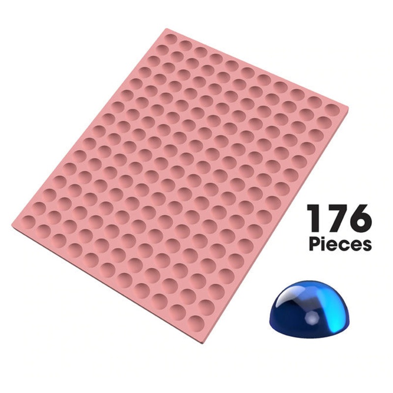 Gumdrop Dome Silicone Mold with 176 Forms at 2.15mL
