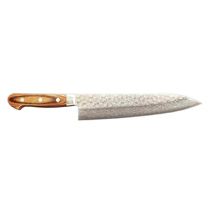 Kikuichi Damascus Gyuto|21 cm / 8″ Length|24 cm / 9.5″ Length