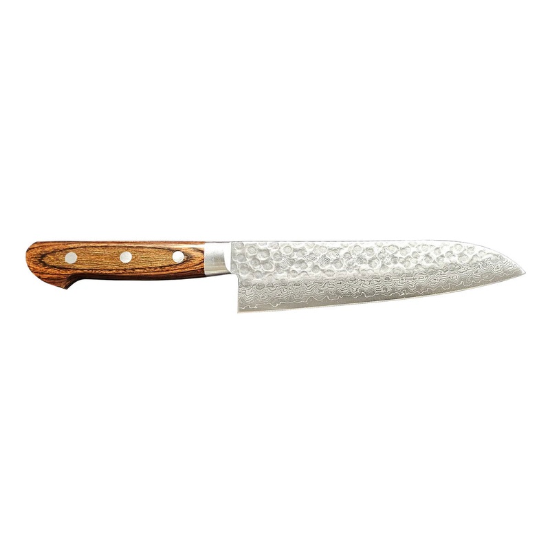 Kikuichi Damascus Santoku Knife – 7 Inch