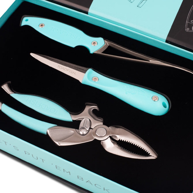 Toadfish Outfitters Coastal Kitchen Collection – Oyster, Shrimp, Crab Tool Set