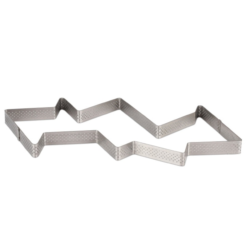 Abstract Six Triangle Perforated Tart Ring