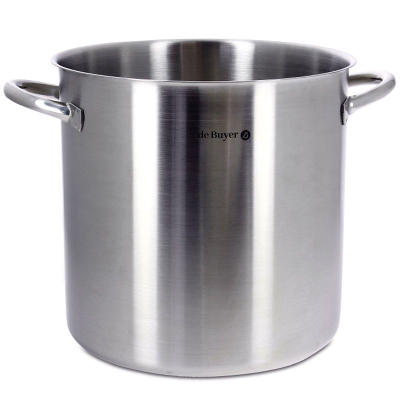 DeBuyer Prim Appety Stock Pot|6.6 Quarts|11.6 Quarts|17.9 Quarts|26.4 Quarts|38 Quarts|51.7 Quarts|72.9 Quarts|105.6 Quarts