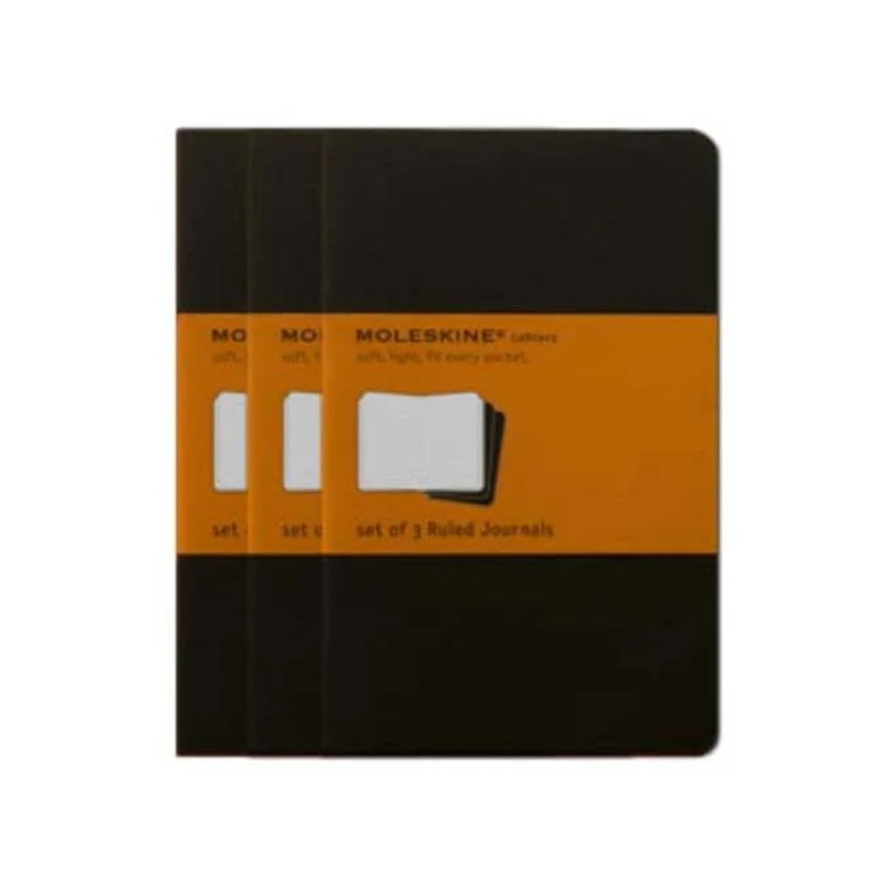 Moleskine Ruled Cahier – Pack of 3 Journals