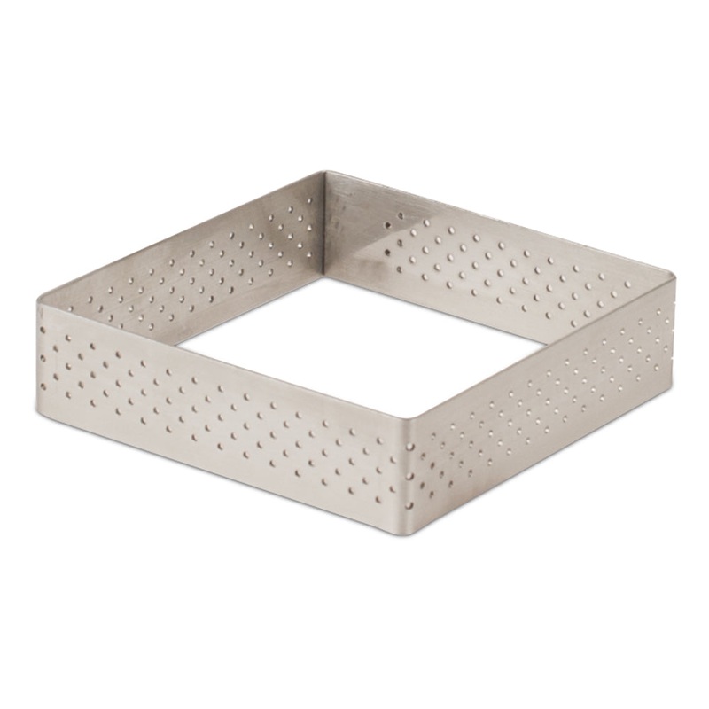 Valrhona Perforated SquareTart Ring – .78 Height