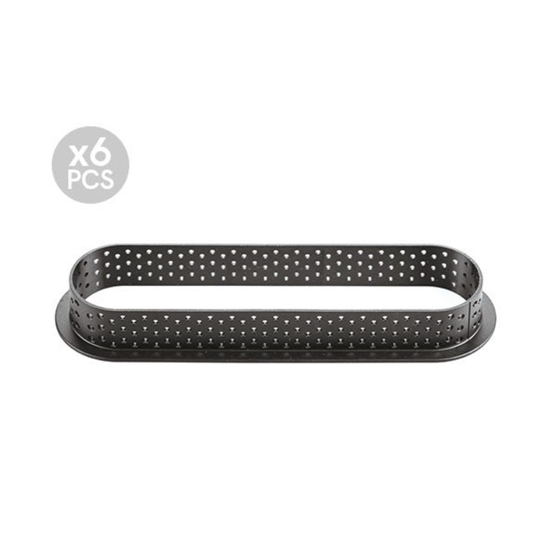 Tarte Oval 146 x 35 x 20mm – Perforated – 6 Forms
