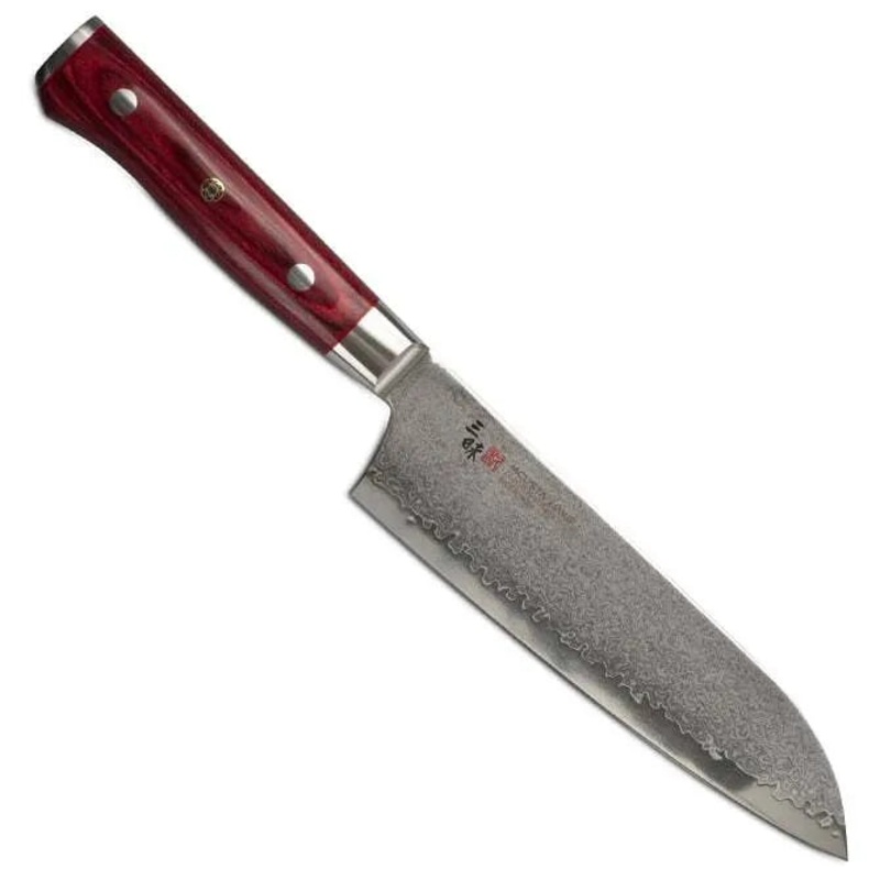Zanmai Damascus Flame 7 inch Santoku Knife (180 mm)