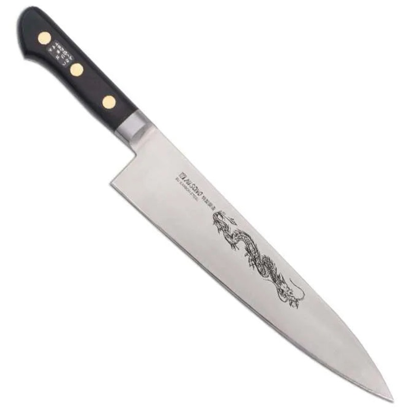 Misono Swedish Carbon Steel Dragon Etch Chef Knife